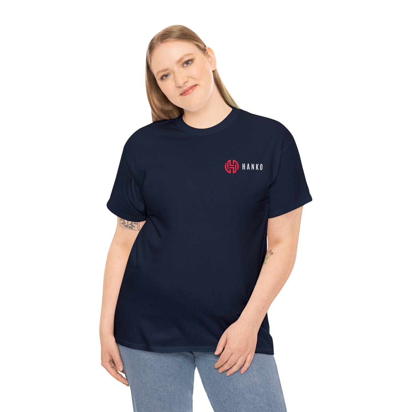 Hanko Unisex Heavy Cotton Tee - Navy
