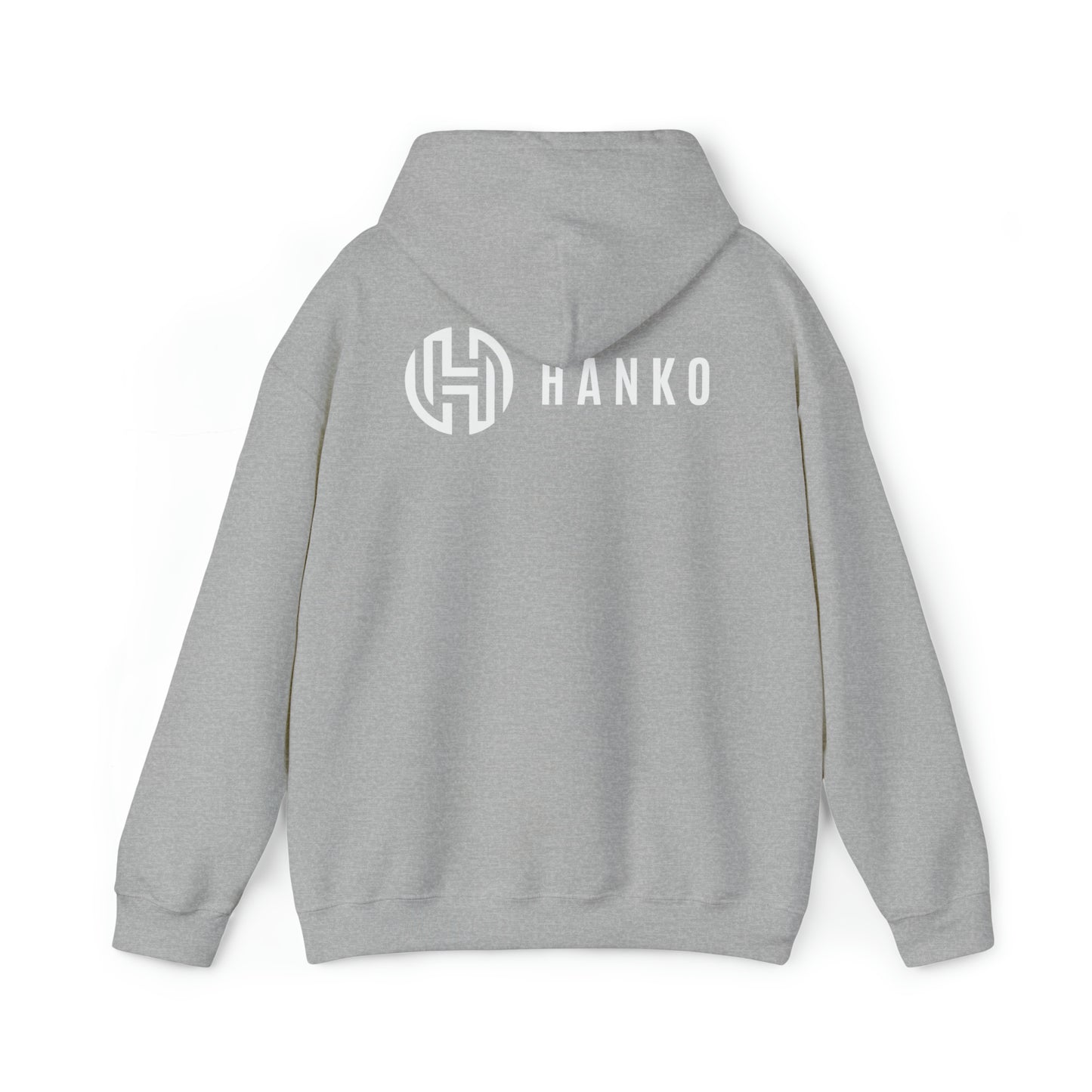 Hanko Unisex Heavy Hooded Sweatshirt (Grey)