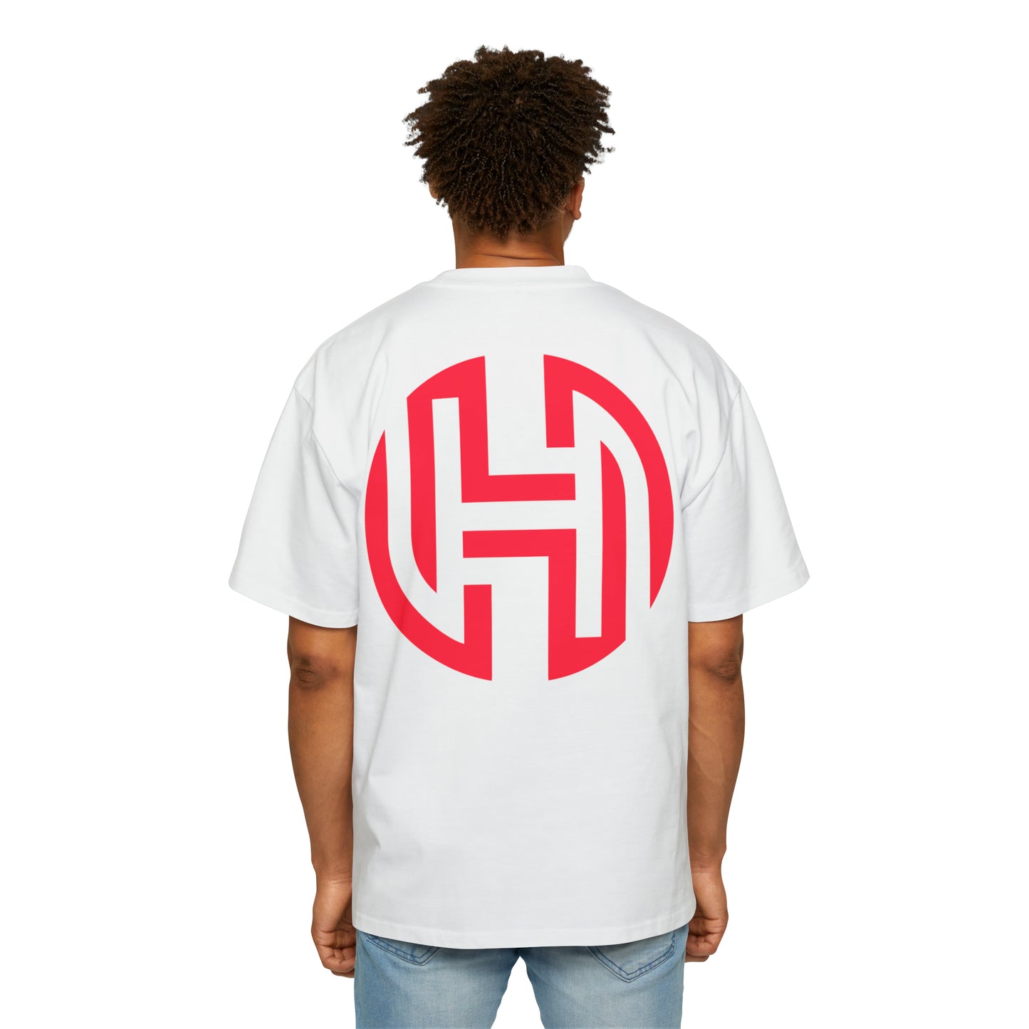 Men's Heavy Oversized Tee (White)