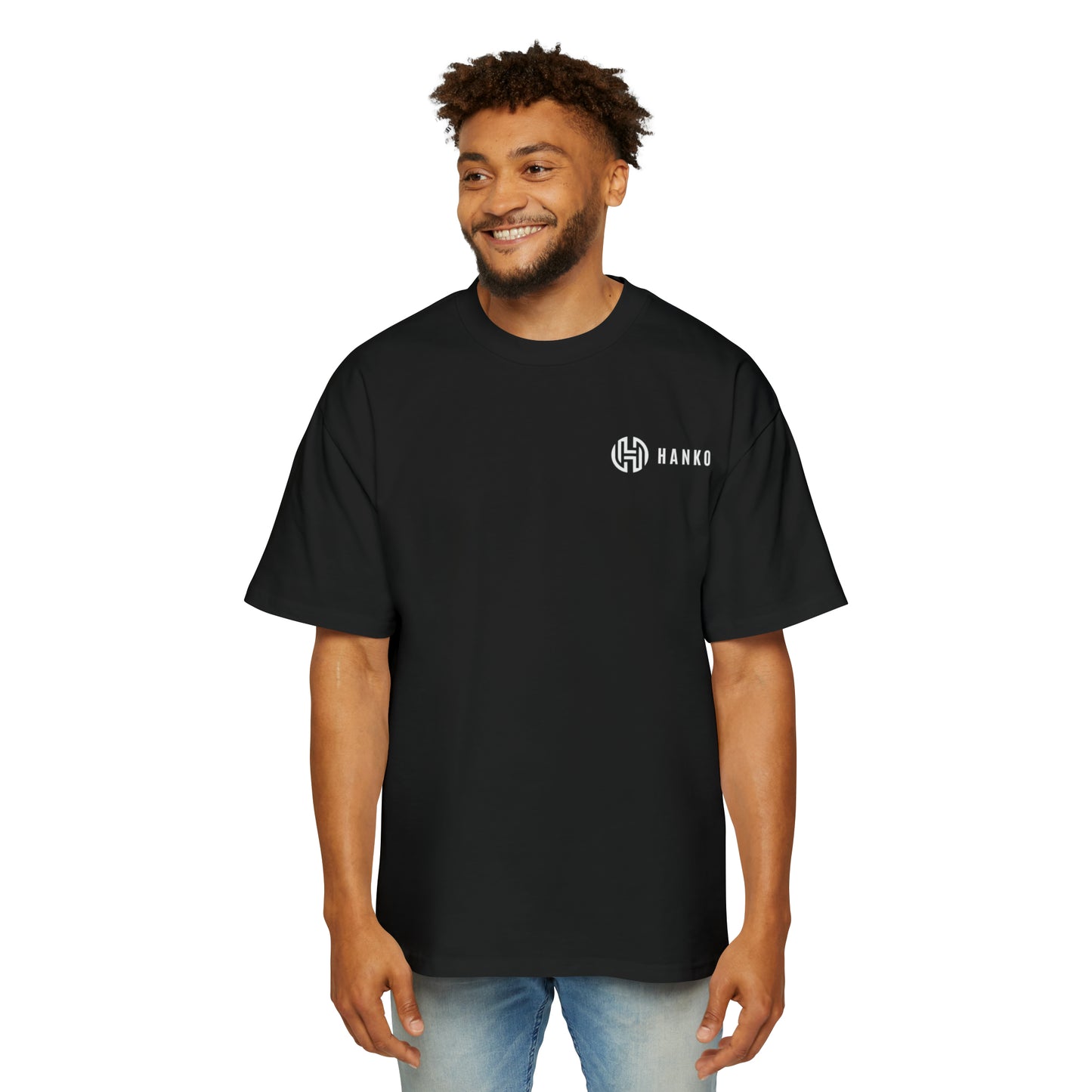 Men's Heavy Oversized Tee (Black)
