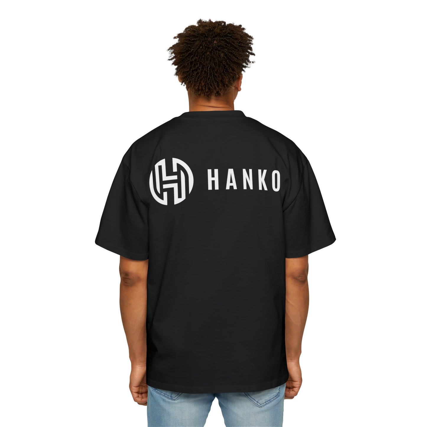 Men's Heavy Oversized Tee (Black)